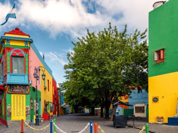 Calle Caminito en el barrio de La Boca