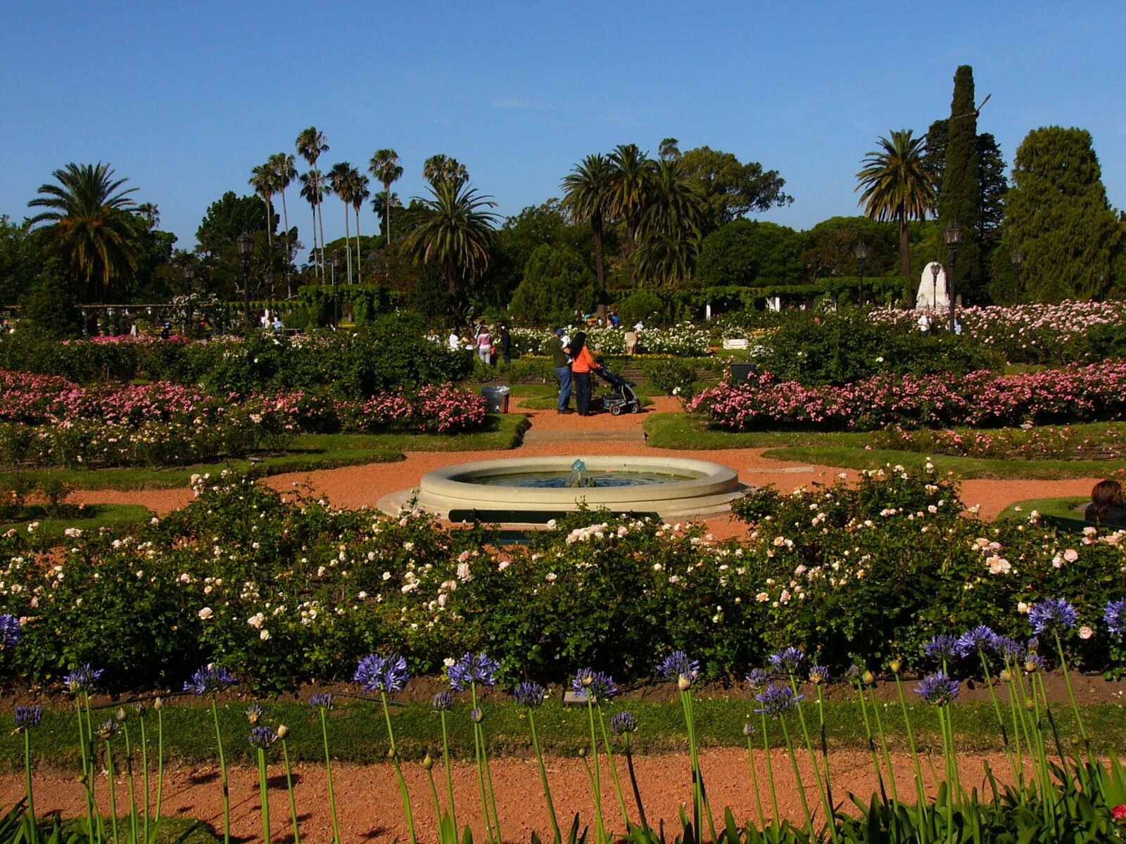 El Rosedal de Palermo en la Ciudad de Buenos Aires